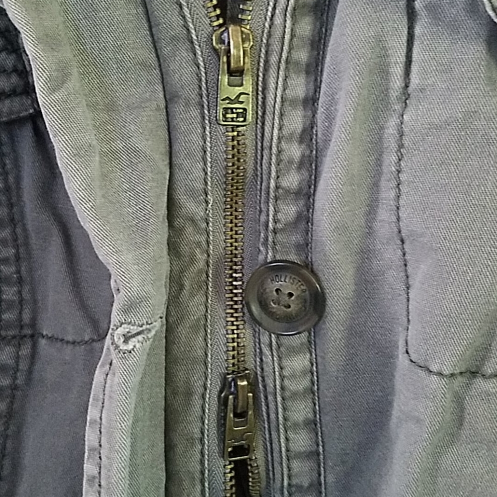 Hollister Gray Utility Jacket